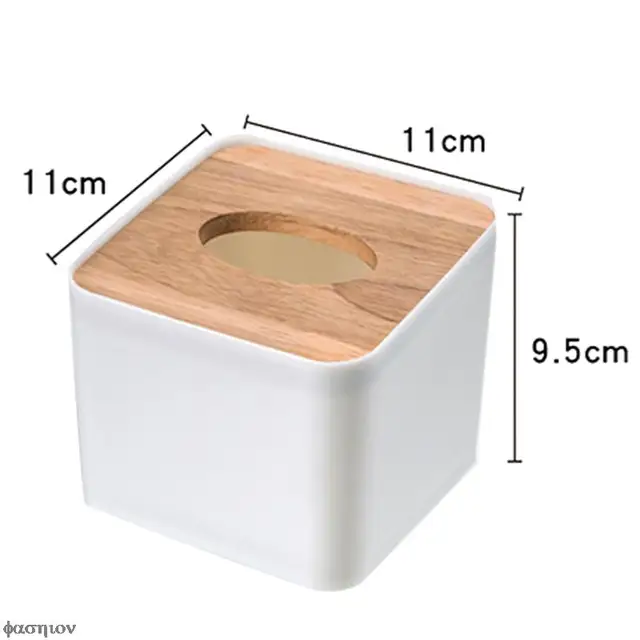 Új Modern Fa Szalvétatartó Négyzet Alakú Műanyag Szövet Doboz Tok Otthoni Konyhai Papír Tartó Tároló Kiegészítők - Image 6