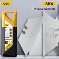 Deli Special Knife Blades Steel Material Utility Knife Trapezoid Blades Replacement DIY Art Craft Cutter Tool Blades 10/30/50Pcs 2