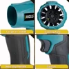 Gisam Brushless Electric Blower Turbo Jet Fan 200M/S Violent Air Gun Handheld Snow Leaf Dust Blowing Tool for Makita 18V Battery 6