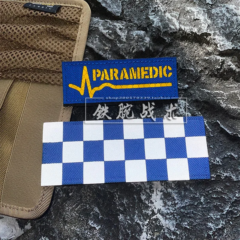 

Reflective Emergency Medical Magic Badge Tactical Vest Checkered Bold Armband