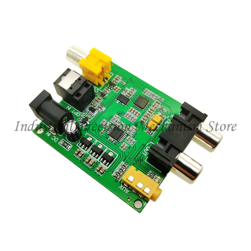 

ES9018K2M SPDIF fiber/coaxial digital audio input DAC decoder board, support RCA/3.5 dual analog audio output