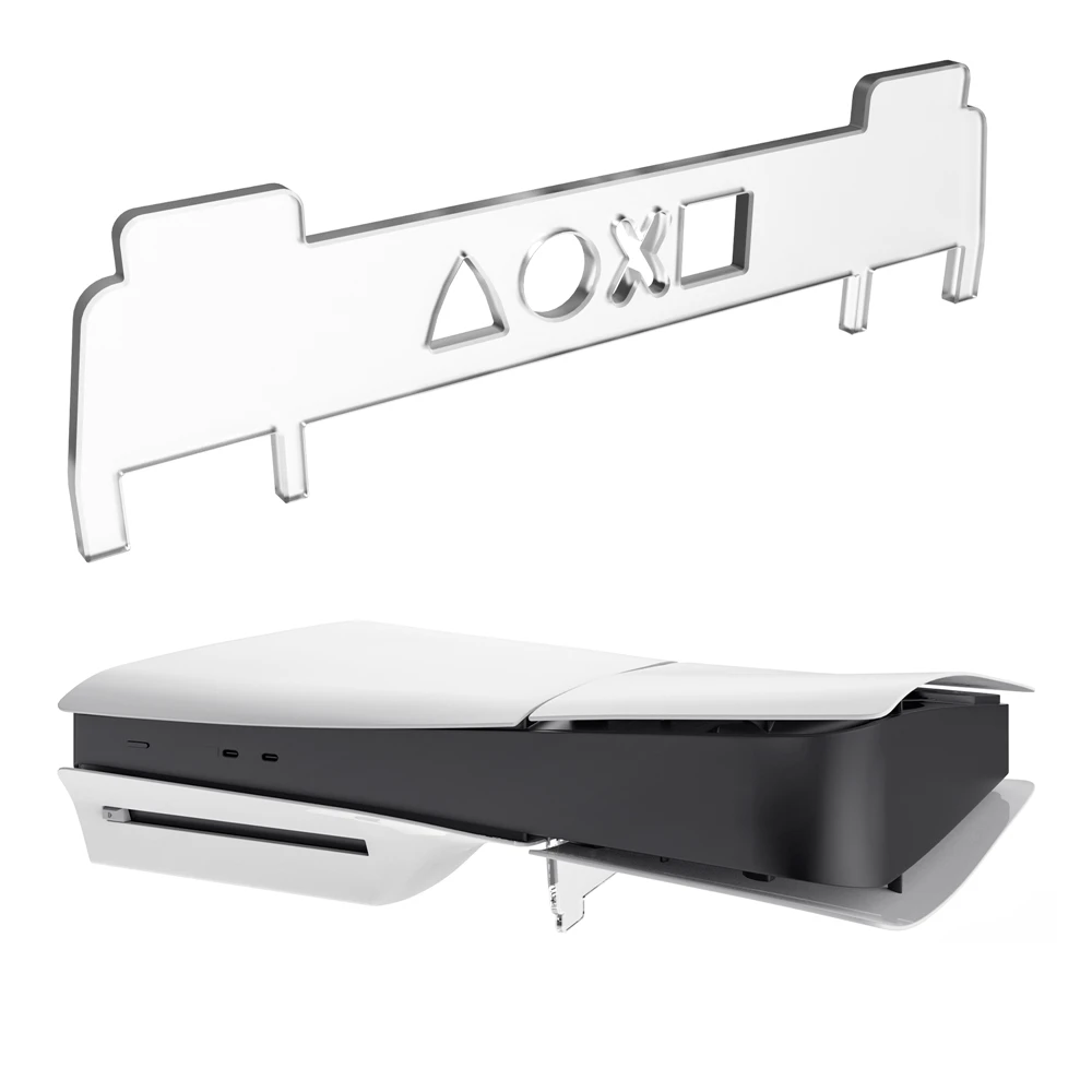 

For Ps5 Slim Transparent Acrylic Stand Host Horizontal Desktop Placement Bracket For PS5 Slim Disc Edition Accessories