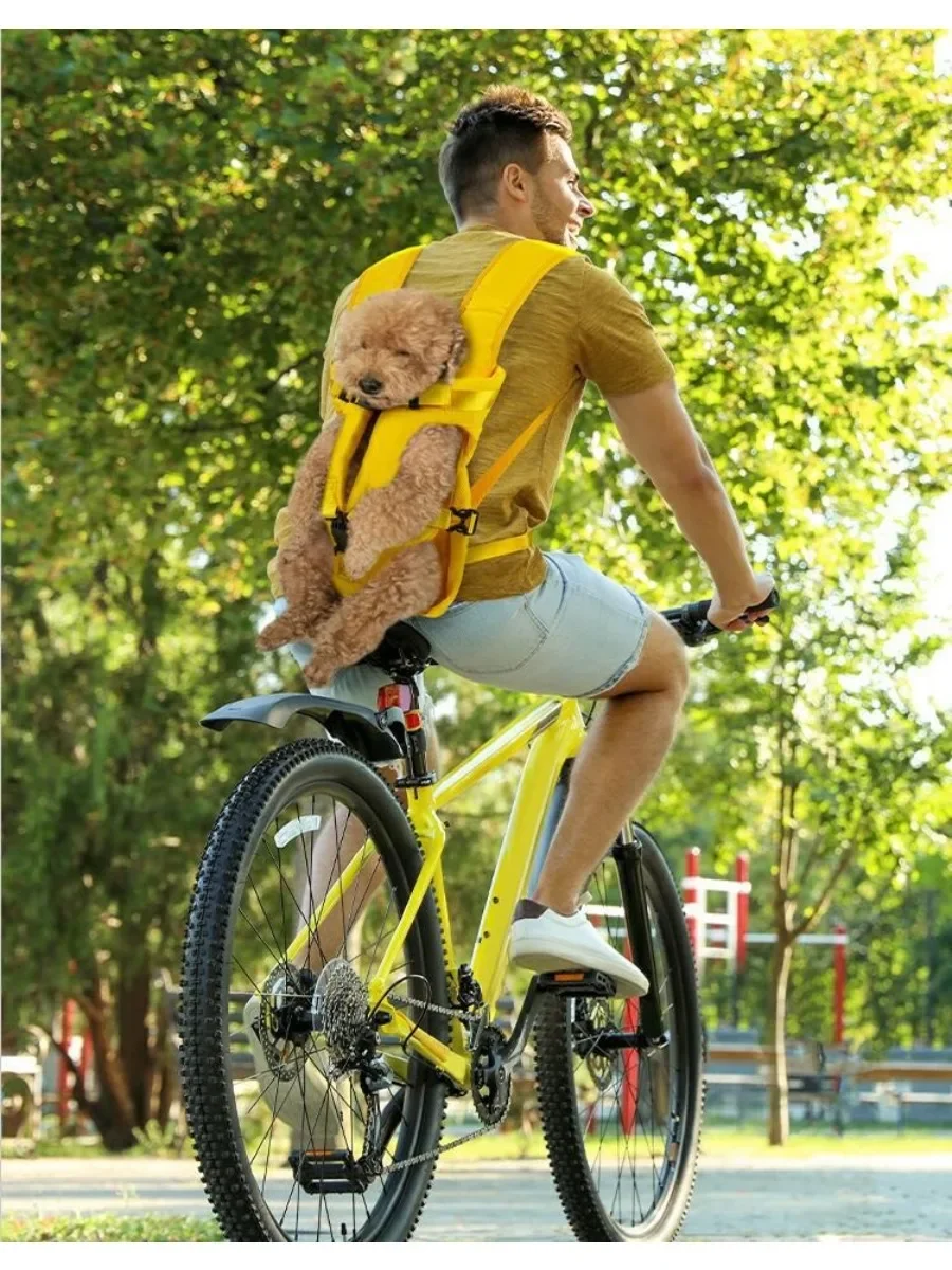 New Pet Dog Outgoing Breathable Backpack Carrier Bag Dog Legs Out Front Bag Carrying for Small Medium Dogs Bulldog Puppy