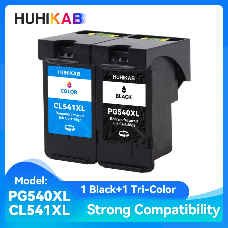 

HUHIKAB PG-540 CL-541 Compatible for Canon PG 540 CL 541 PG-540 Cartridge Pixma MG3150 MG3550 MG4250 MG3250 MG3255 MG4150