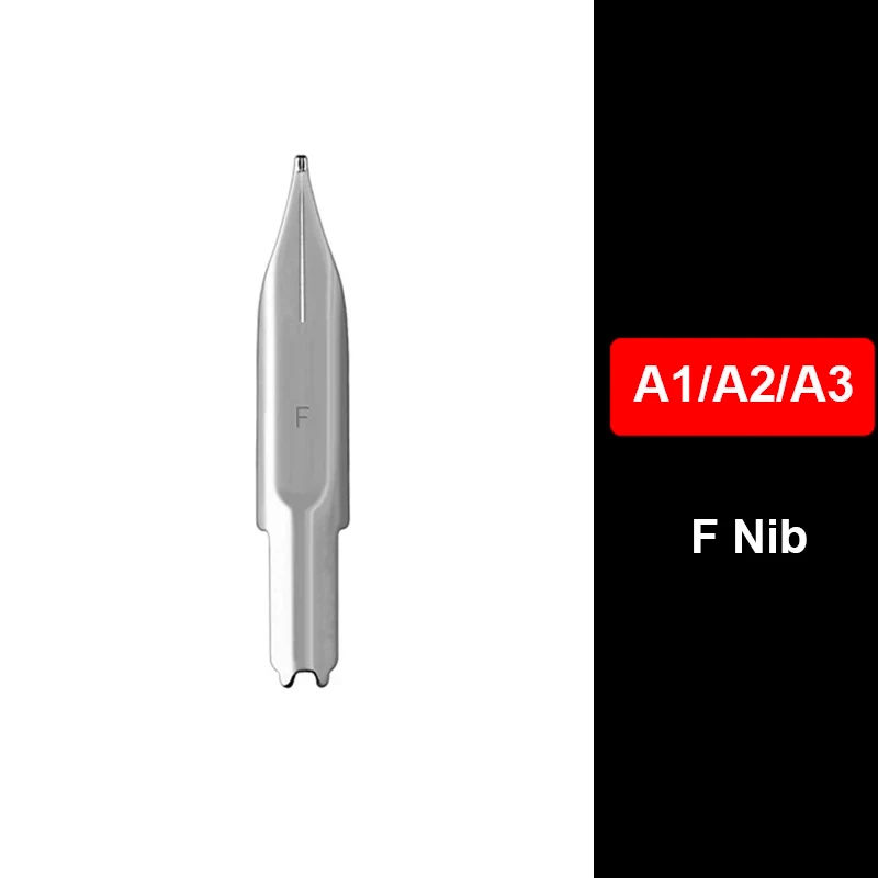 Replace EF/F Nib For MAJOHN A1/A2/A3 Press Resin Fountain Pens For Majohn A1 Ink Pen Accessories Writing Nib With Rubber Mat 2