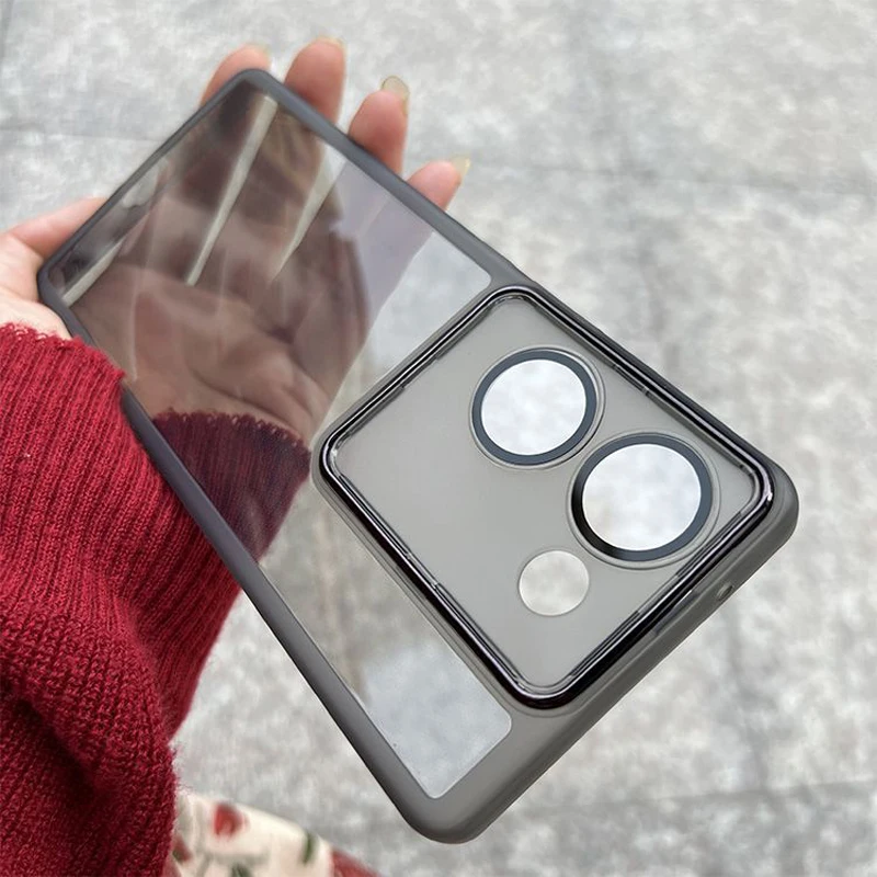Shookproof Plating Silicone Back Phone Case Cover