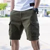 Loose Fit Cargo Shorts Men's Summer New Style Elastic Waist Casual Five-Quarter Length Japanese Trendy Brand Workwear Pants