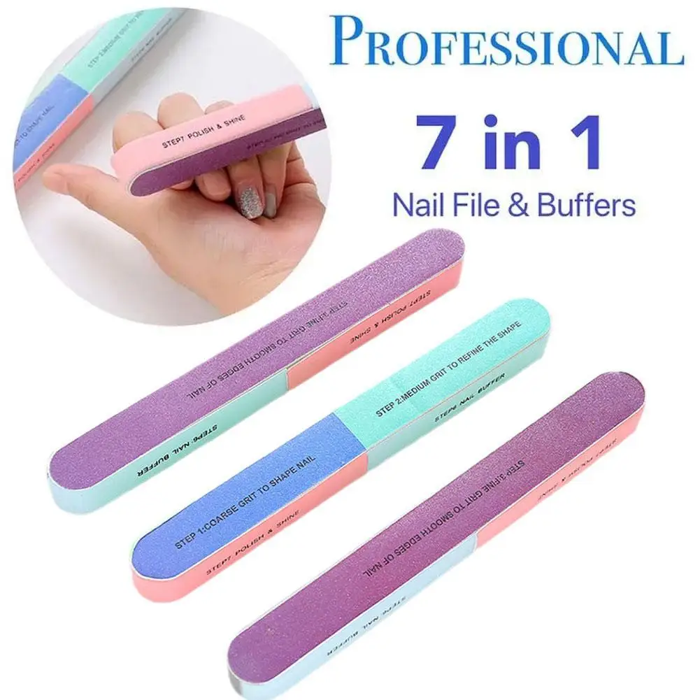 Professional-6-sided-Polishing-Nail-File-Buffing-Pedicure-Manicure-Nail ...