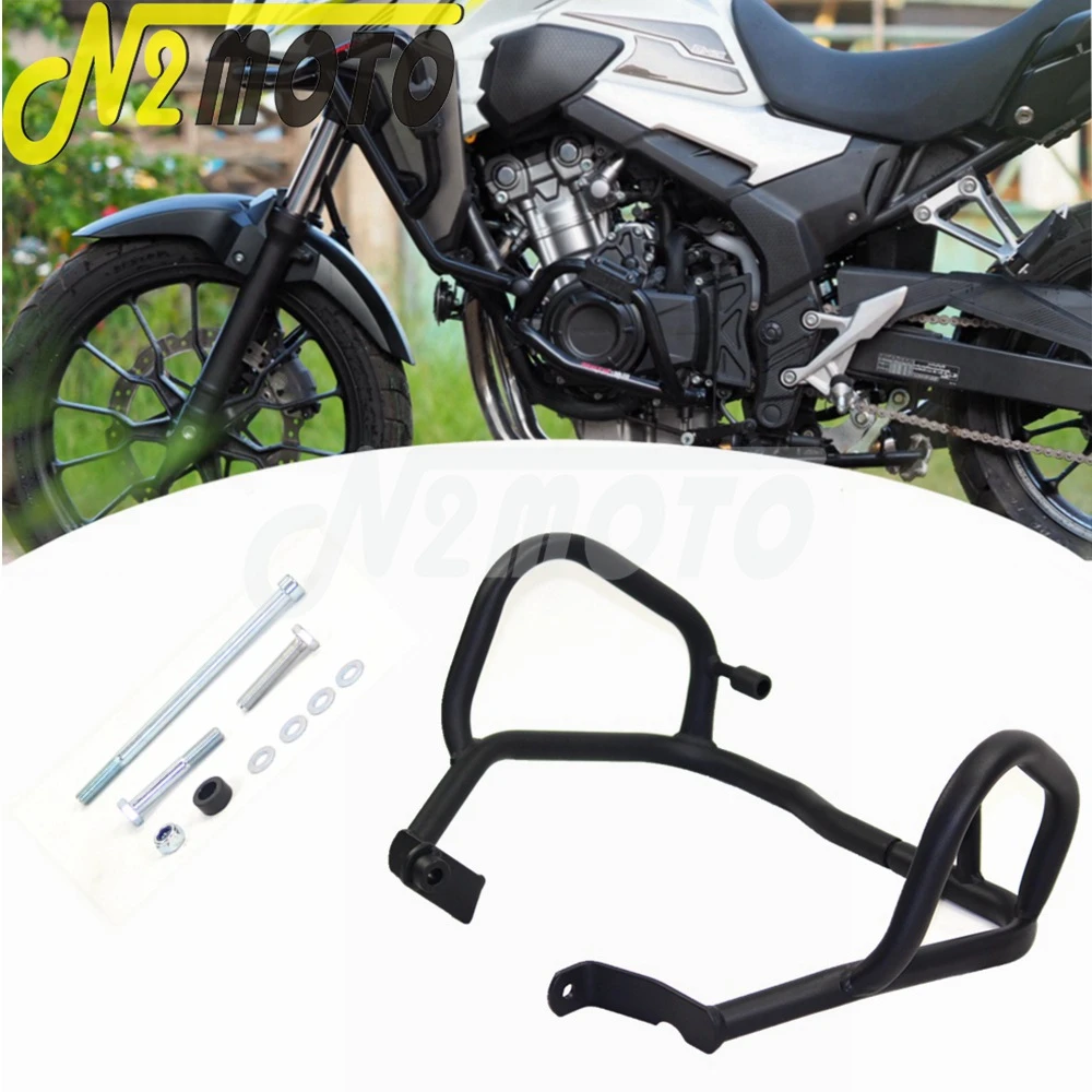For Honda Cb500x Cb400x Cb500f Cb400f Black Motorcycle Engine Guard