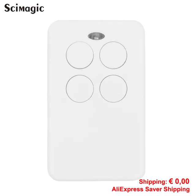 4 in 1 Garage Gate Remote Control Multifrequency 280 - 868MHz Keychain Barrier 433mhz Command Fixed Rolling Code DOORHAN HORMANN White Newest