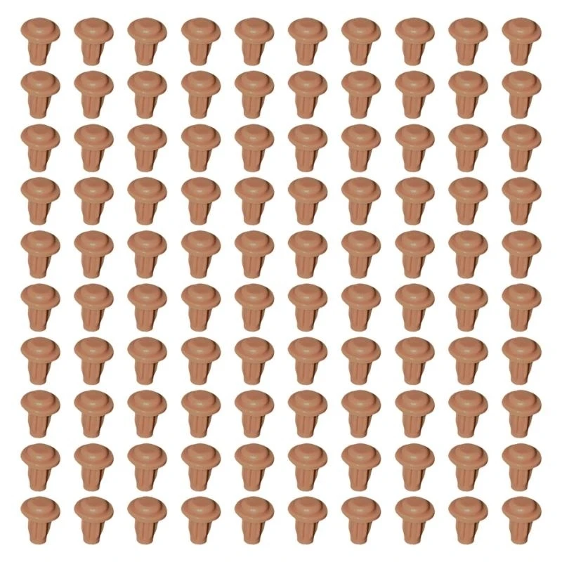 100Pcs Table Furniture Embedded Bumper Silicone Hole Plugs NonSlip Bumper Feet Pads Cabinet Door Grippers Enduring