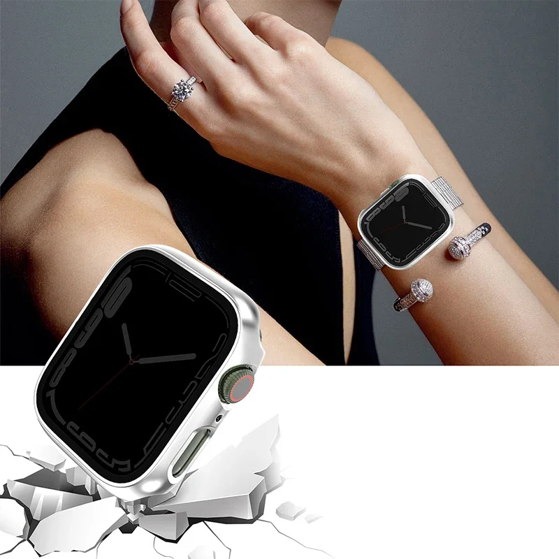 Privacy Screen Protector Case Apple Watch 45mm 44mm 41mm 40mm 49mm Series 9/8/7/6/5/se/4 ultra Cover Anti-Peep PC Bumper watch screen protector case,watch accessories,watch screen protector,apple watch screen protector case,watch case,watch protective case,watch cover,watch protective cover,watch accessory