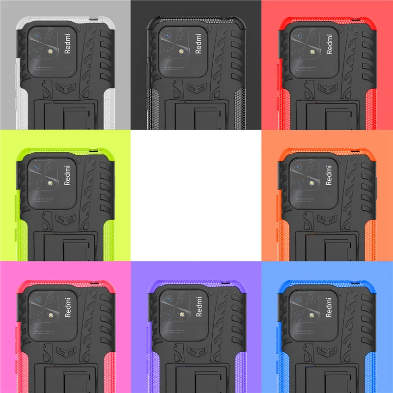 

Чехол для Xiaomi Redmi 10C, 4G, чехол для Redmi 10C, 10, 9T, 9A, 9C, Note 10 Pro, Противоударная резиновая защита, текстурный держатель, бампер для Redmi 10C