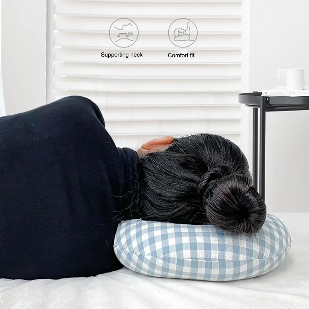 Sleep with Headphones Pillow Adjustable Hollow Pillow Adjustable Donut Pillow for Side Sleepers with Ear Piercings for Earring 5