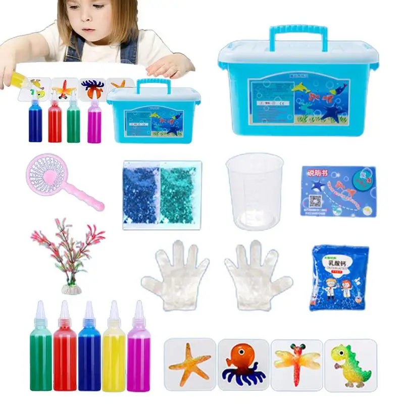 

Magic Water Elf Handmade Water Beads Elves Toy Sea Creature Colorful Figures Kids Handmade DIY Toys Cartoon Style Toys Set For