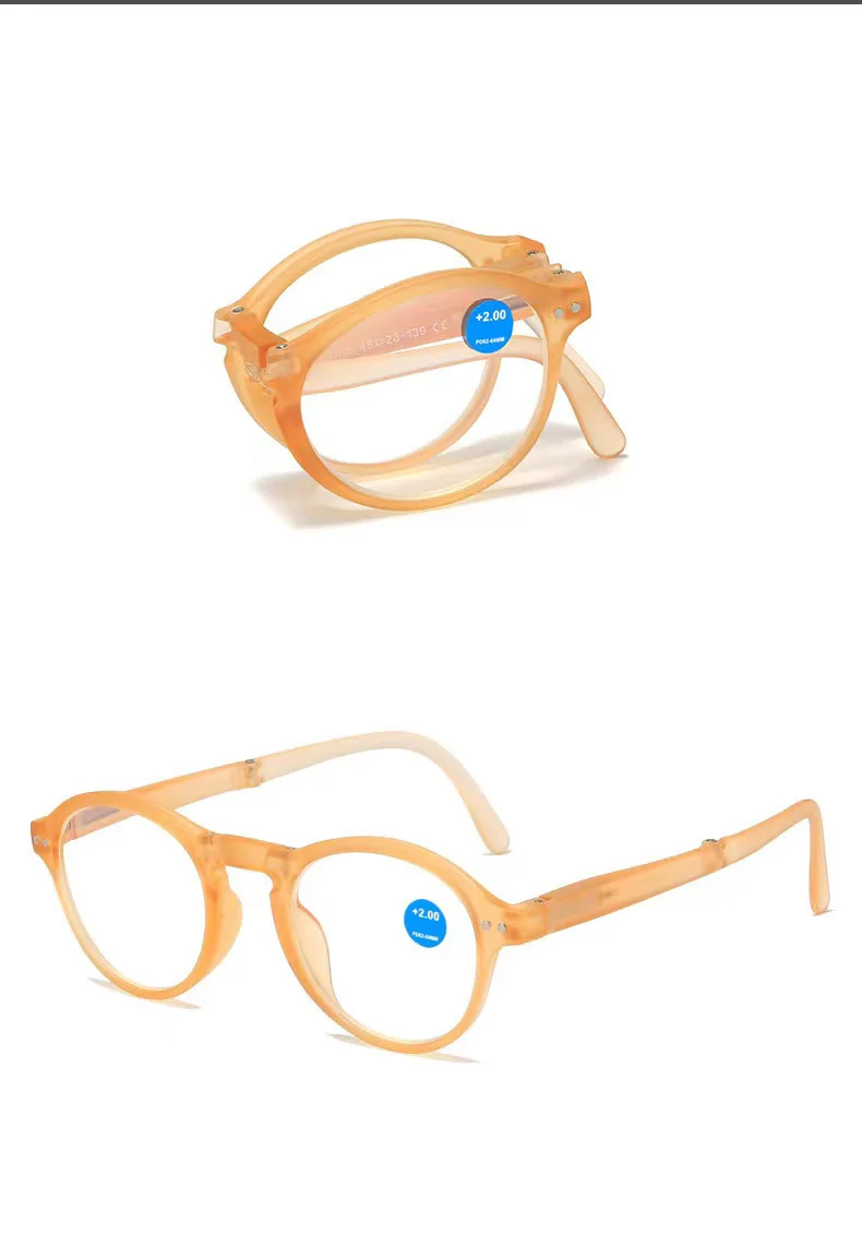 Klappbare Lesebrille im neuen Modestil für Männer und Frauen, Anti-Blaulicht-Lesebrille für ältere Menschen 185 – Detail 10