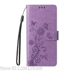 Elegant Flip Cover Leather Wallet Phone Case with Fringed Iris Design - OPPO Reno12 FS 5G (PURPLE)