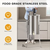 ROOMARK Honey Extractor 2/4 Frame Manual Electric Stainless Steel Honeycomb Spinner Crank Honey Centrifuge Beekeeping Equipment 2