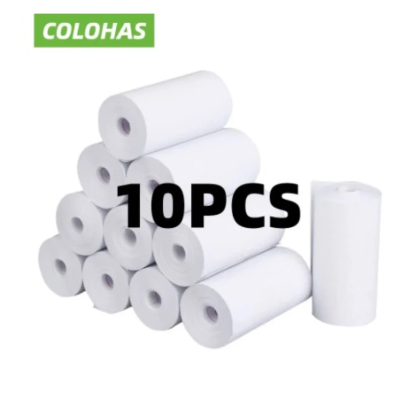 Instant Camera Paper Instant Camera Refill Paper 10Rolls 57x25 MM Thermal Paper White Children Camera Instant Print Kids Camera Printing Paper Replacement Accessories Parts