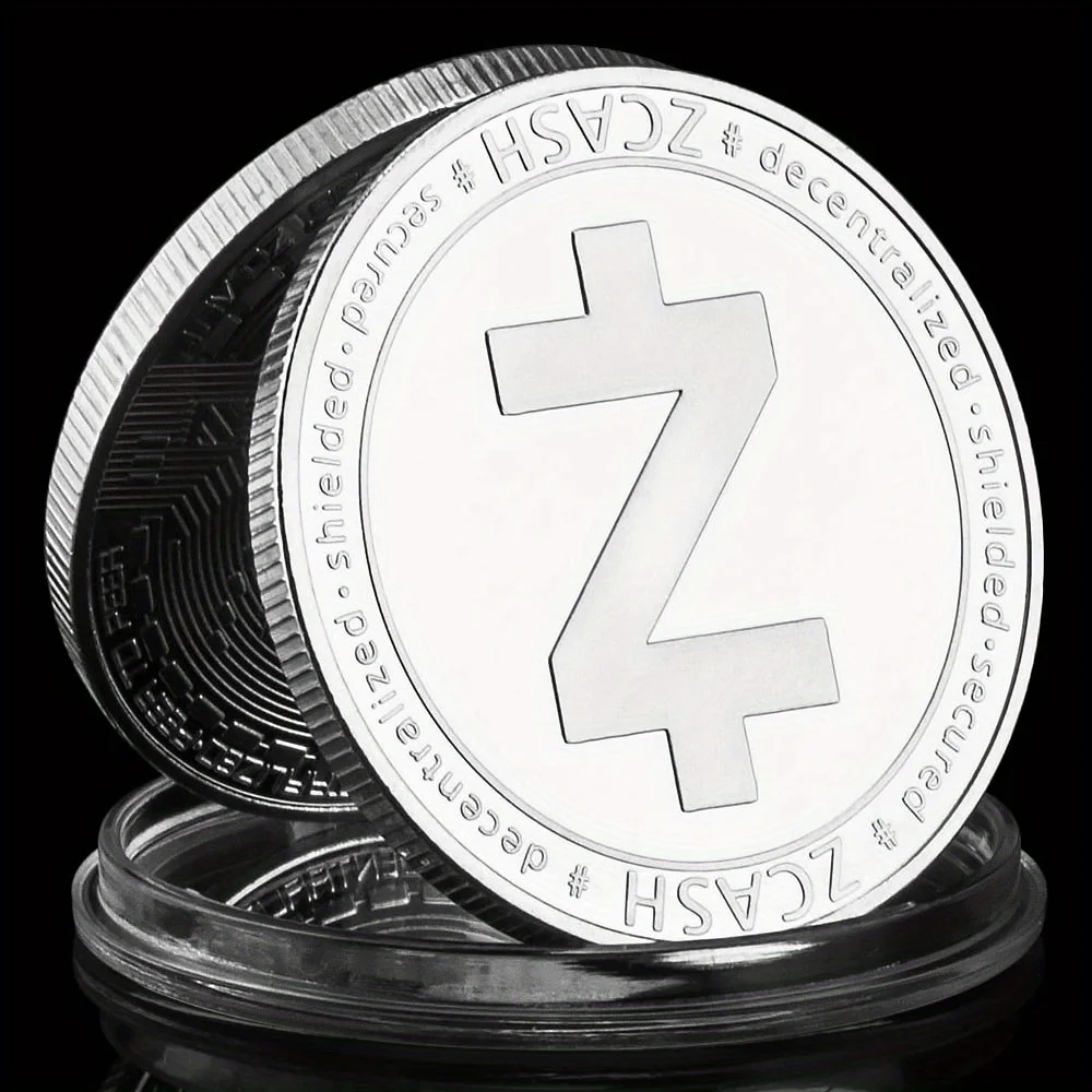 Golden Plated Zcash Cryptocurrency Souvenir Coin - Elegant Home Decor and Collectible Gift