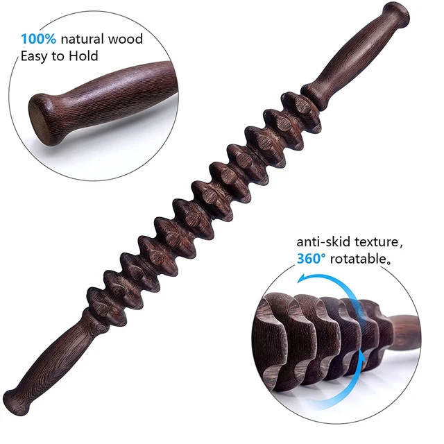YQQGD Wooden Exercise Rollers