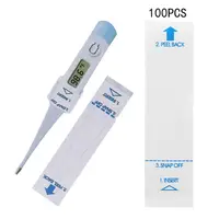 100PCS Digital Thermometer Probe Covers Disposable Protector for Health Center 1