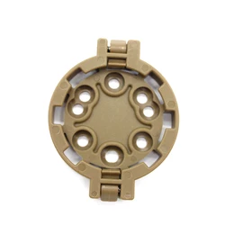 Molle Quick Disconnect Gun Holster Adapter with 360 - Degree Rotation Platform (A tan)