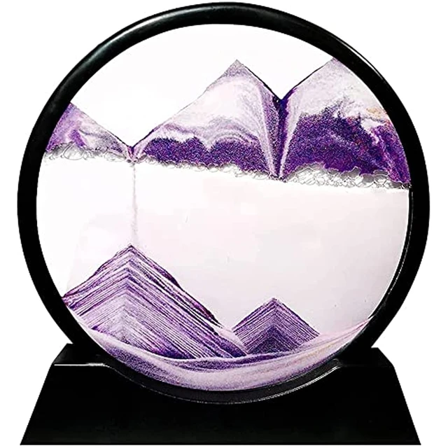 Moving Sand Art Picture Sandscapes in Motion Round Glass 3D Deep Sea Sand  Art for Adult Kid Large Desktop Art Toys - AliExpress