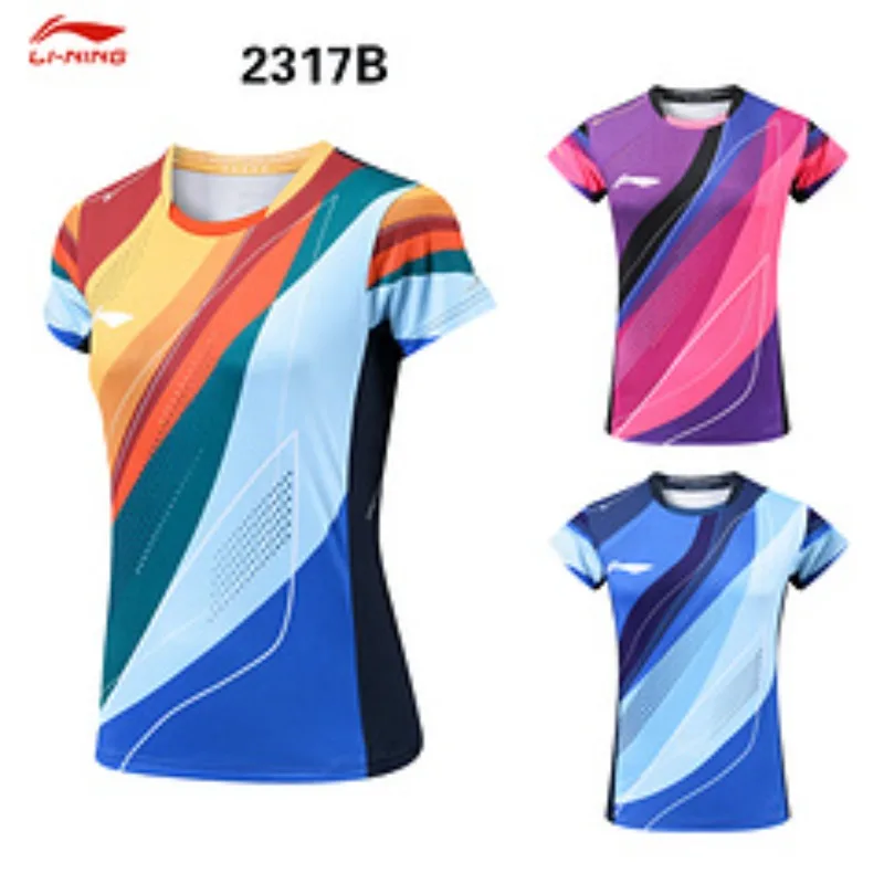 New national team table tennis uniform, quick drying breathable sports short sleeved set, women's competition uniform