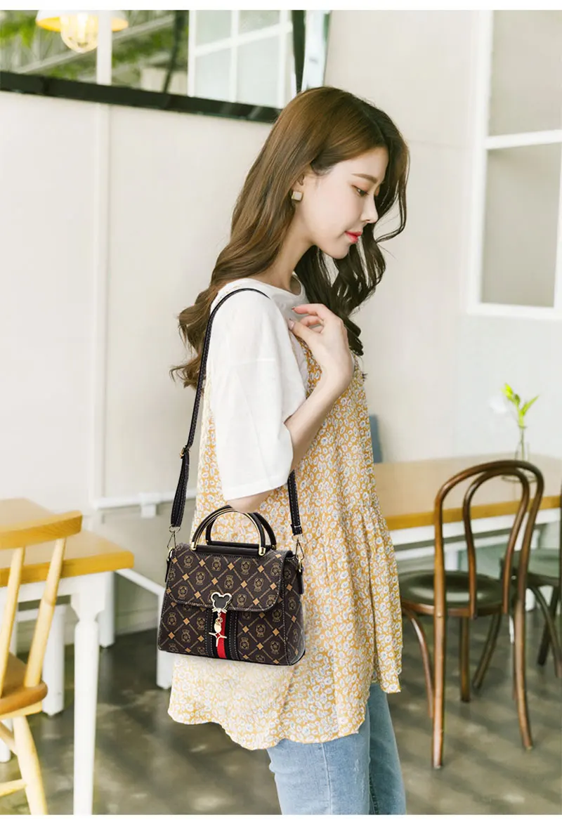 New Shoulder bag Women bag tote luxury designer handbag women Handbags leather Printed monogram single shoulder straddle bag