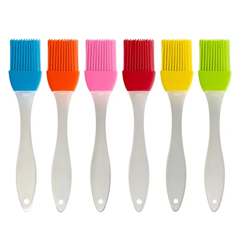 Set Home DIY Baking Silicone Brush With Plastic Handle Kitchen Accessories Barbecue Grill Oil Brushes BBQ CookingTools images - 6