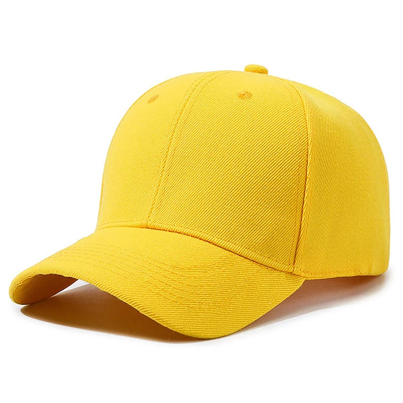 Spring and summer solid color sun-shading baseball cap, casual and versatile four-season visor hat