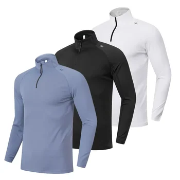 Camiseta de gofre de manga larga a cuadros de alta calidad moda ropa deportiva al aire libre para otoño e invierno esquí S9863 1