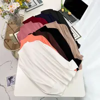 Women's Long-Sleeved Solid Color Tops, Plus Size, Spring and Autumn Fashion, Stand Collar, New - Image 6