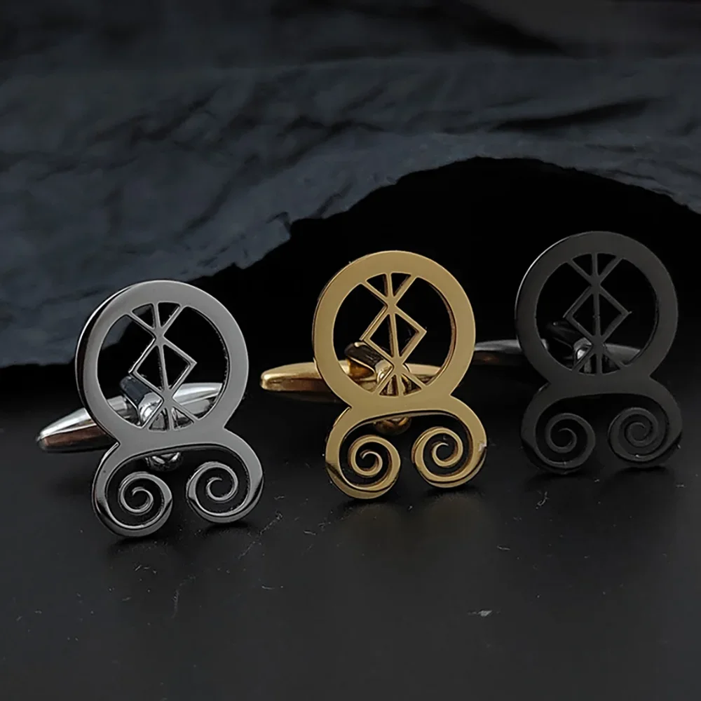 Personalized Geometric Spiral Cufflinks Stainless Steel Jewelry Men's Suit Shirt Cuff links buttons Accessories Wedding Gifts