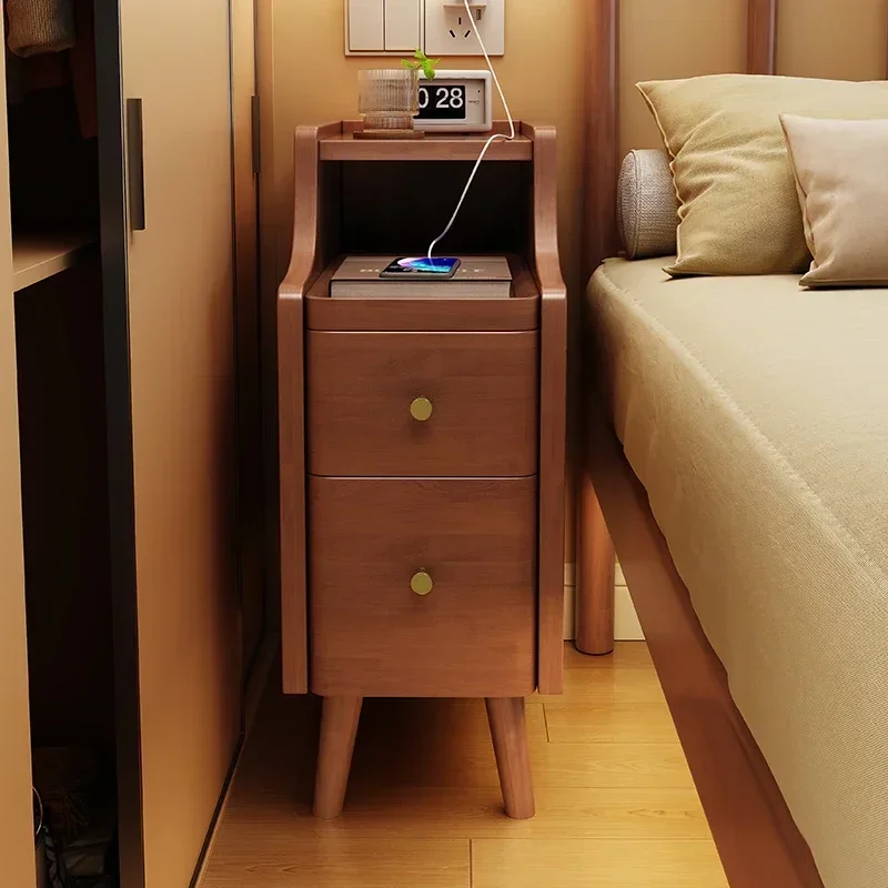 Nordic Simple Low Modern Bedside Table, Luxury Narrow Home Furniture Living Room, Bedroom Bedside Table