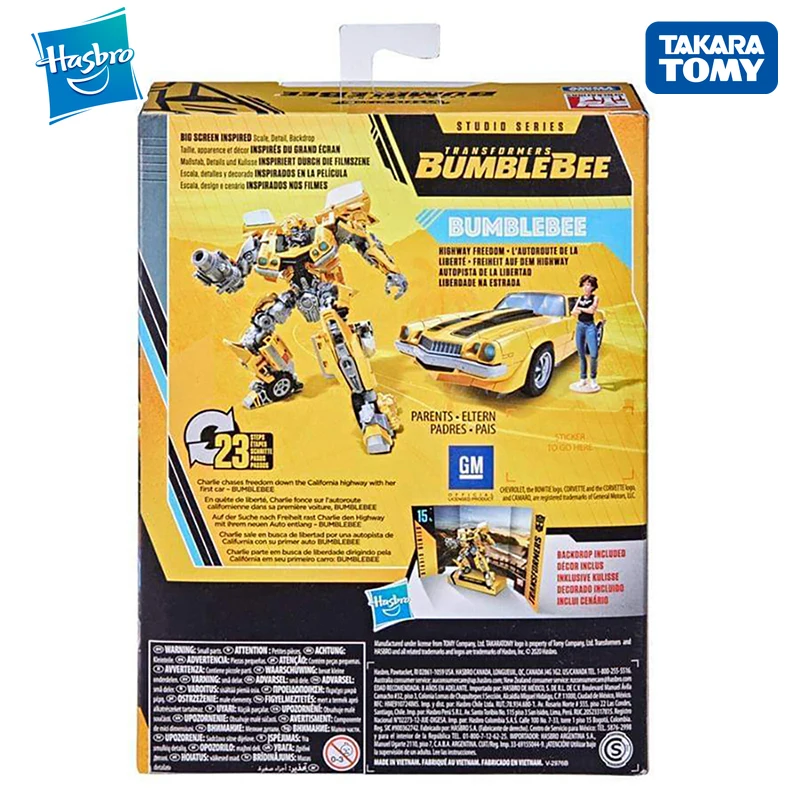 Takara Tomy Hasbro Transformers Buzzworthy Bumblebee Studio Series Deluxe  Class 15 BB Bumblebee Action Figure Model Collection