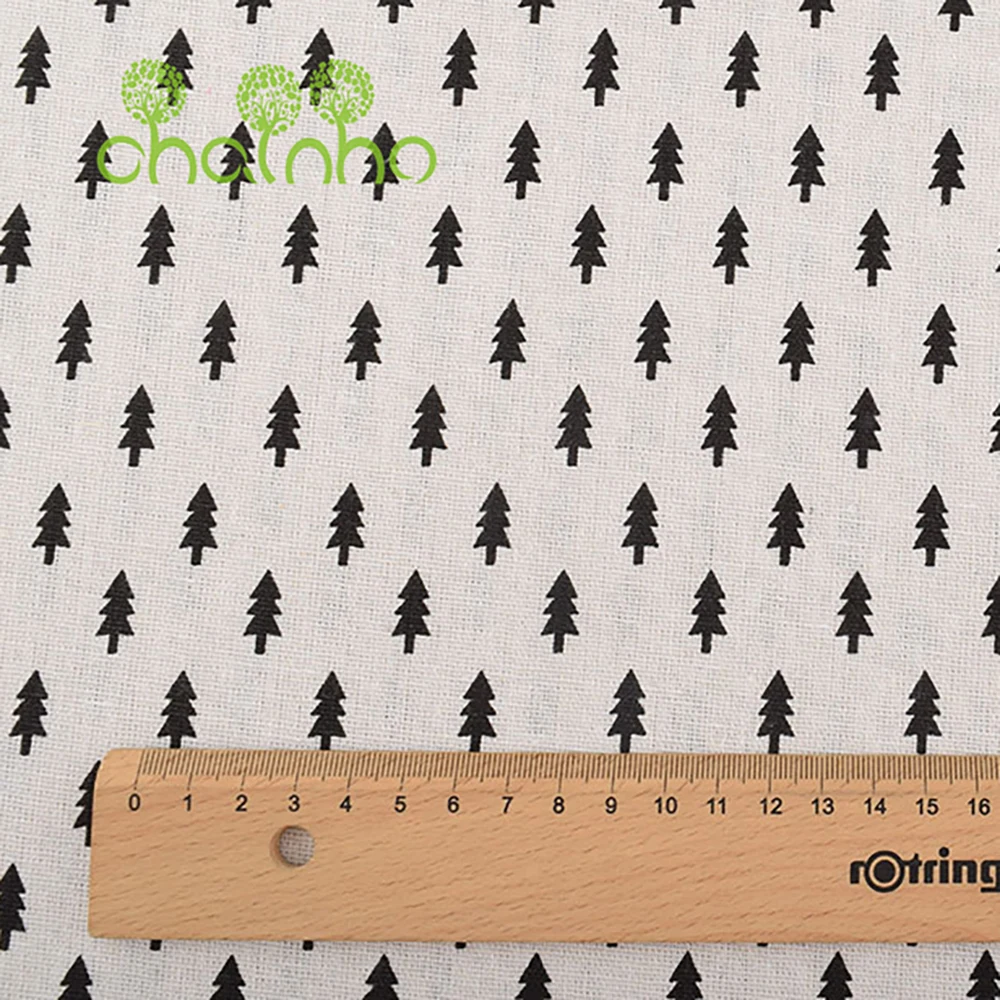 Chainho,Printed Cotton Linen Fabric,DIY Sewing & Quilting Material,For Sofa,Table Cloth,Curtain,Bag,Cushion,Furniture Cover CL20