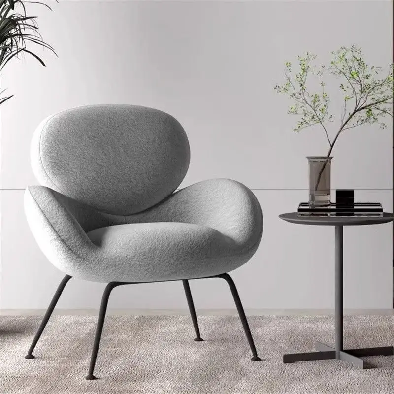 Nordic Furniture Light Luxury, Single, Sofa Chair, Home, Simple, Living Room, Bedroom, Lazy, Recliner, Balcony, Leisure, Chair