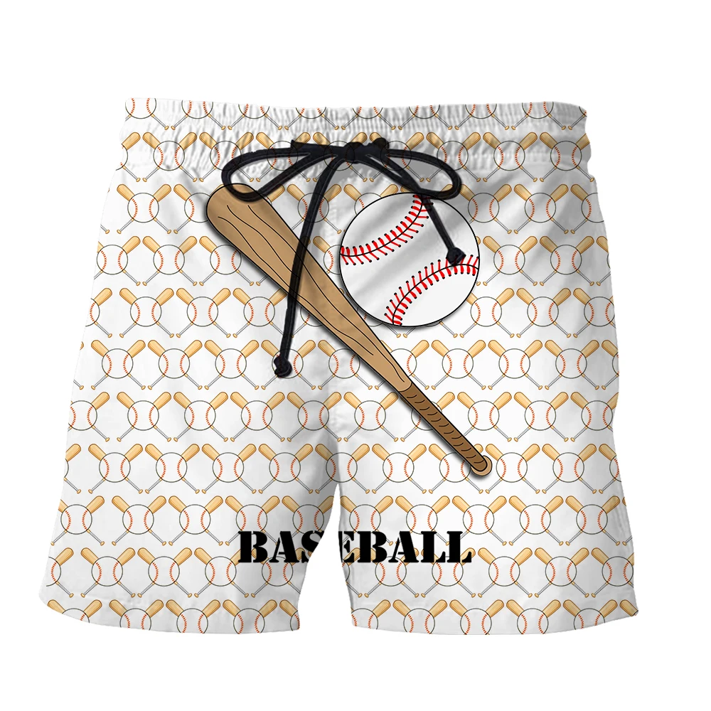 SONSPEE Athletic Sports Baseball Game 3D Print Shorts Casual Harajuku Trend Street Men Women Sweatpants Hip Hop Beach Pants