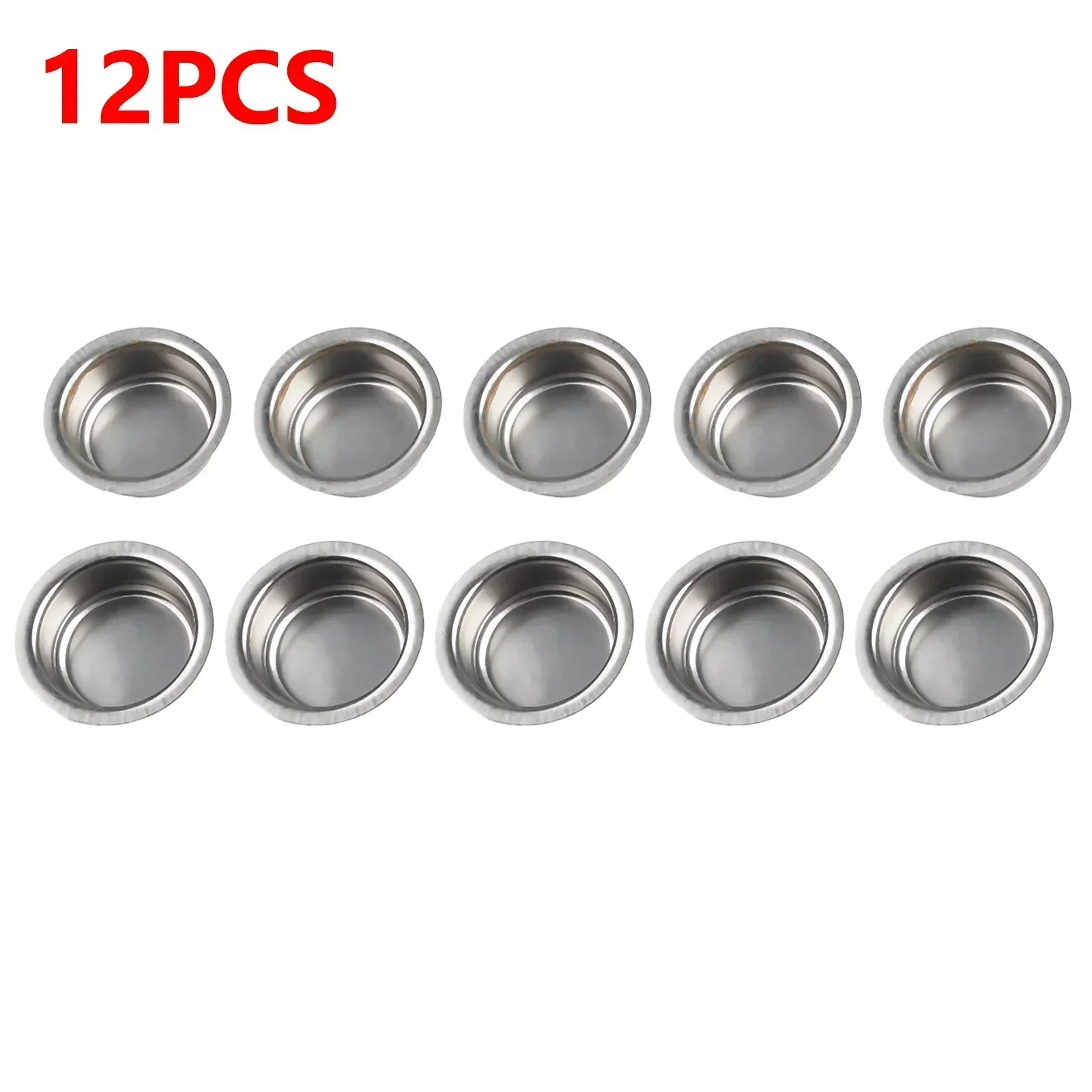 High Quality Candle Cups Stainless Steel D&eacute;cor Hardware Metal Specifications 12pcs Accessories Candle Holder Complete Container