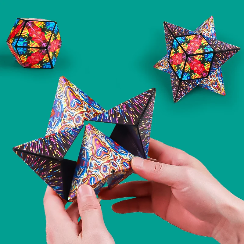 

3D Variety Geometry Magic Cube magnetic thinking puzzle fun 3D stereo magnetic infinite Variety Magic Cube toys