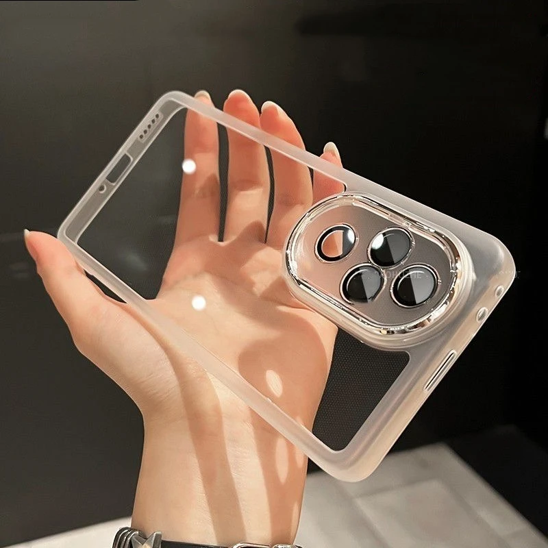 Transparent TPU Silicone Protective Case with Camera Bumper