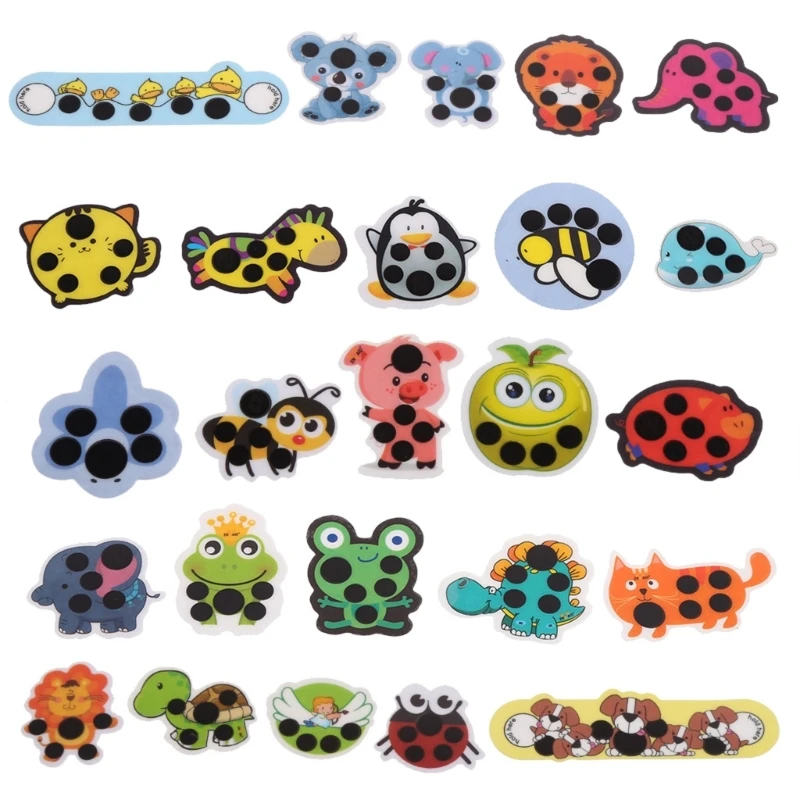 

Forehead Thermometer Strips Kids Cartoon Fever Sticker Forehead Temperature Strips Fever Patch for Toddler Baby Adults