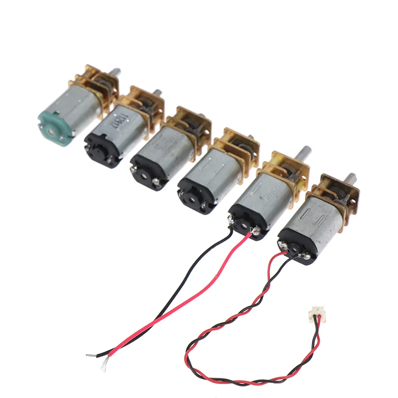 내구성 있는 N20 DC 3V-6V 마이크로 메탈 기어 모터, 기어휠 DC 모터 포함, 60RPM 저속 풀 메탈 기어박스 감속기, DIY 장난감 로봇 ?