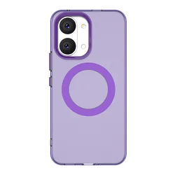 Candy Colored Magnetic Matte Translucent Anti - Drop Shockproof Cover for Redmi Turbo5 Max (PURPLE)