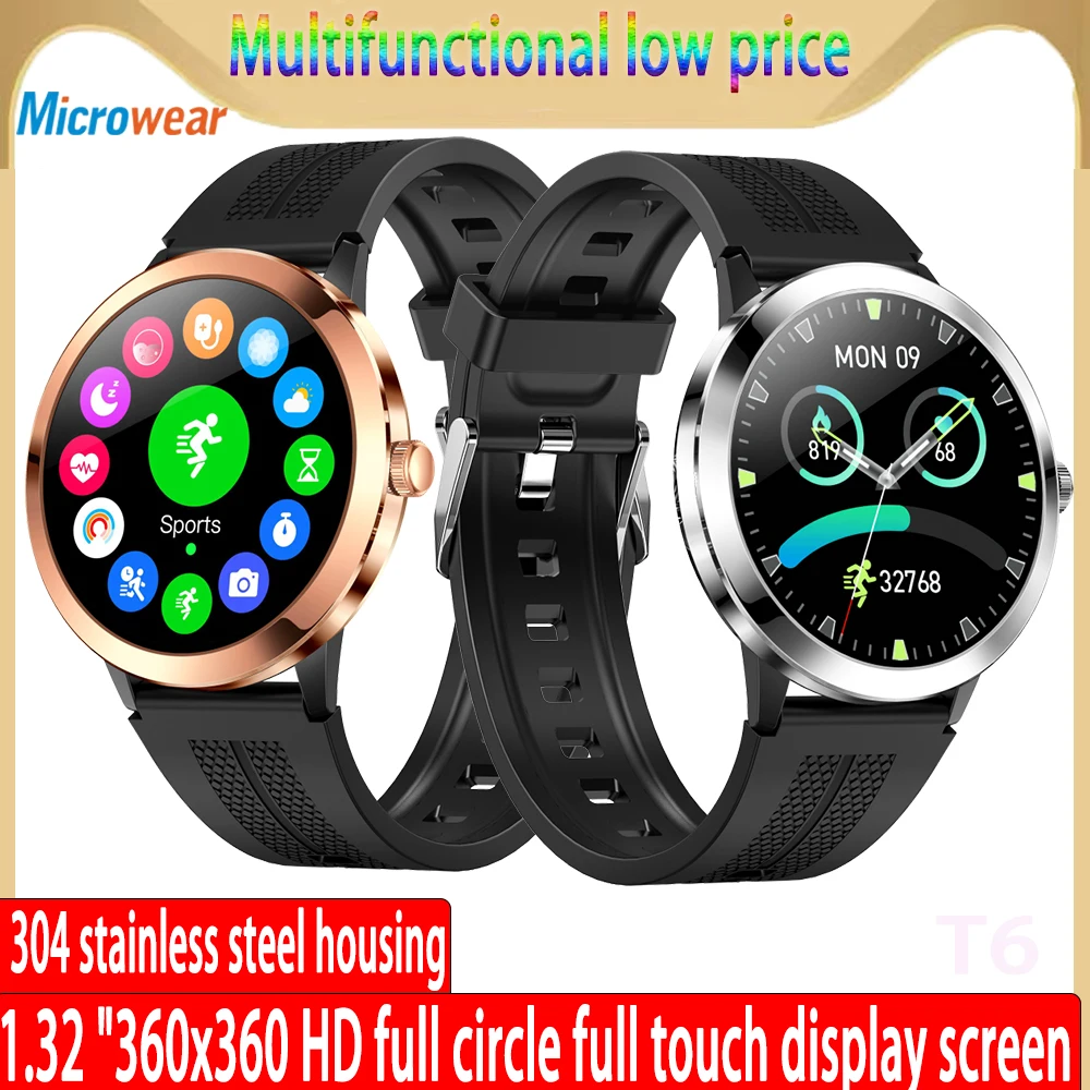 New Smart Watch Men Women 1.32 inch 360*360 HD Screen Ultra Thin 304 ...
