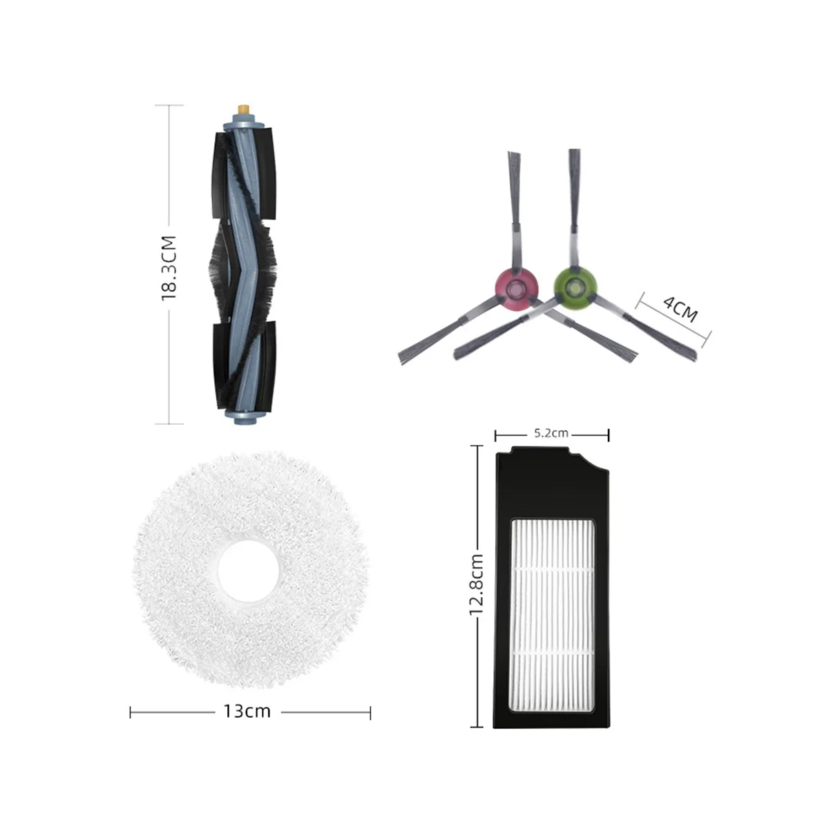 

Replacement Accessories Set Fit for ECOVACS X1 Omni / X1 TURBO Robot Vacuum