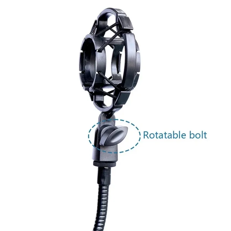 유니버설 프로페셔널 콘덴서 마이크 쇼크 마운트 홀더 스튜디오 레코딩 브래킷 (대형 다이어프램 마이크 클립용)