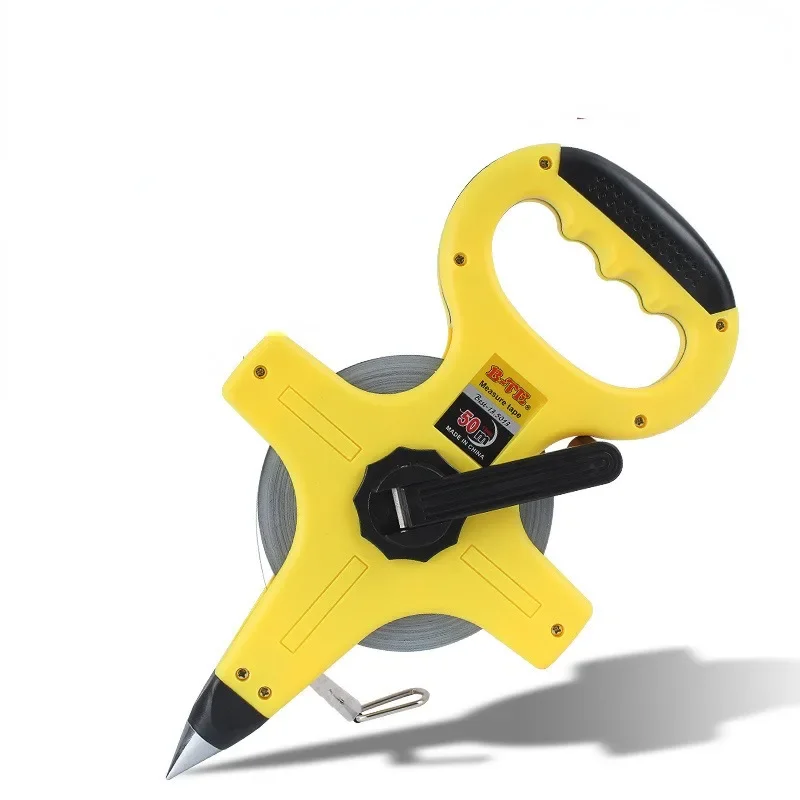 30M-50M-100M-Retractable-Metric-Tape-Open-Reel-Long-Steel-Tape-Measure ...